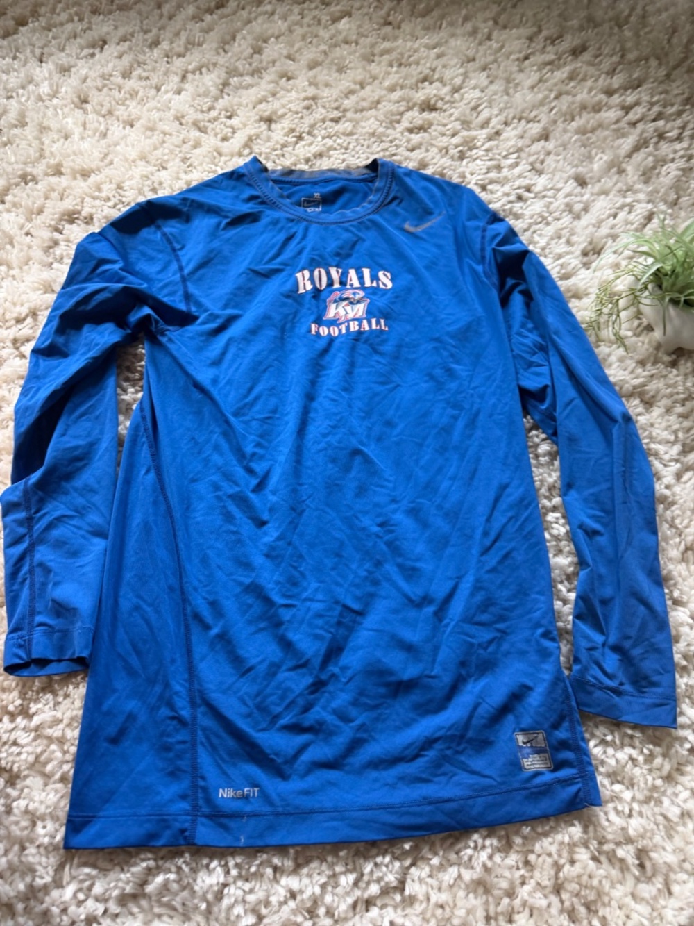 Nike long-sleeve athletic Nike Royals Football Long Sleeve Performance Tee - Roy - Picture 2 of 7